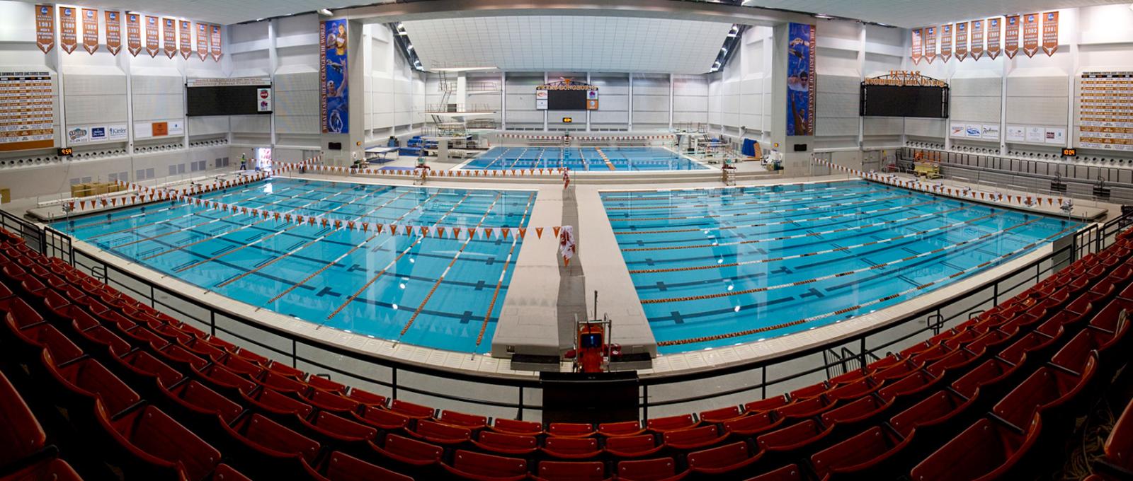 Texas Swimming Center Pano from Seats